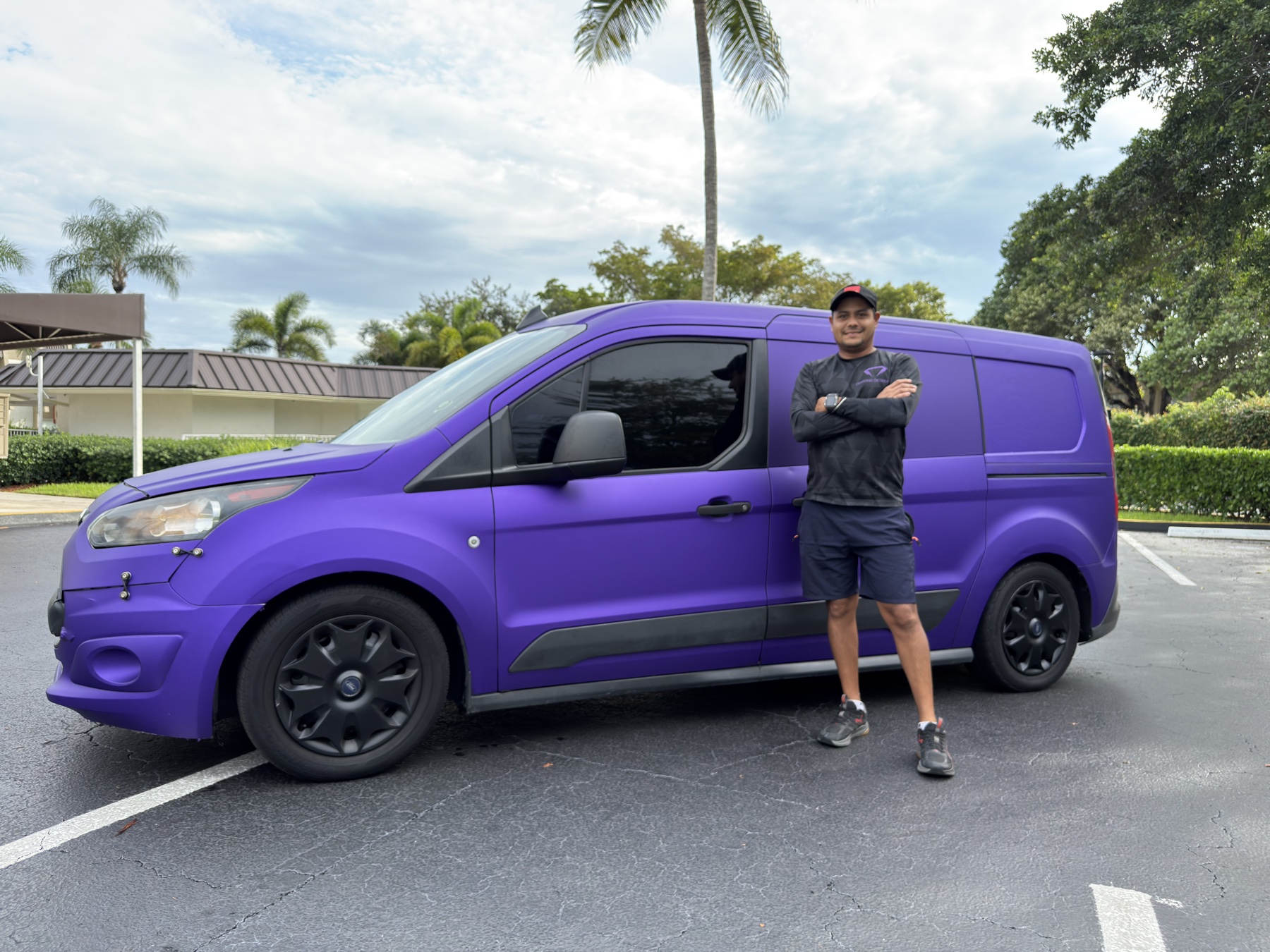 Diamond Detailing — our purple mobile detailing van